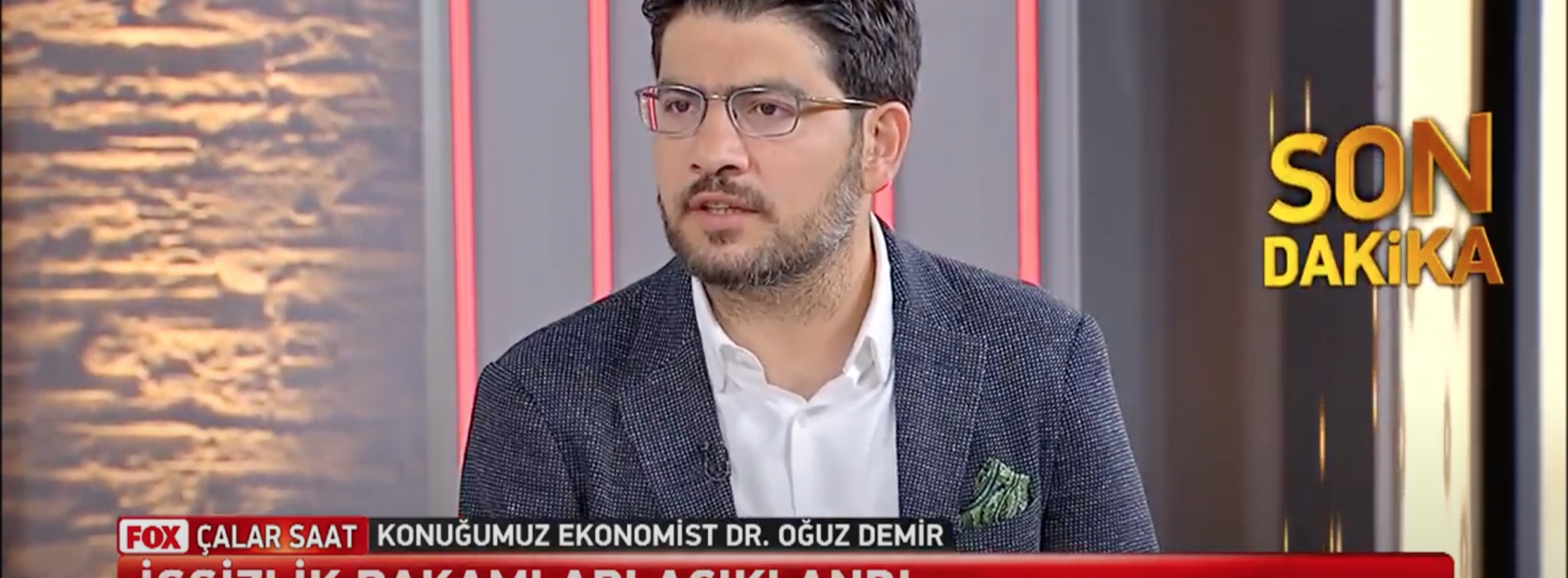 Dr. Oğuz Demir, Fox TV İlker Karagöz’le Çalar Saat programında işsizlik rakamlarını yorumladı